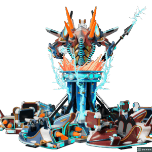 StarCore Agents™ Super Warrior Mecha-Themed Self-Control Plane Ride | 12-Person Park Amusement Equipment