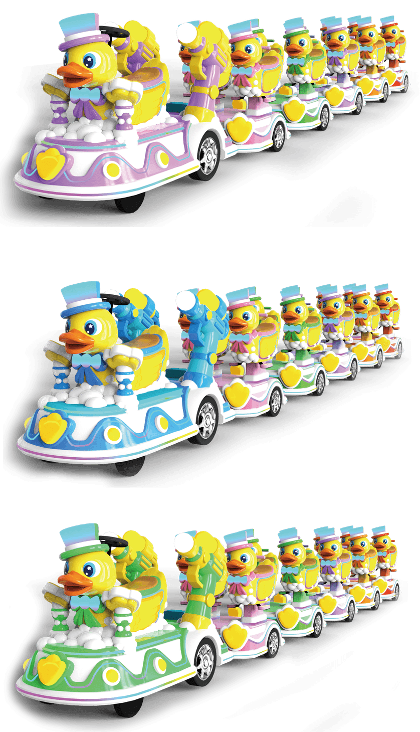 Swawa Koduck Themed Trackless Train - High-ROI Electric Mall Ride with Lithium Battery