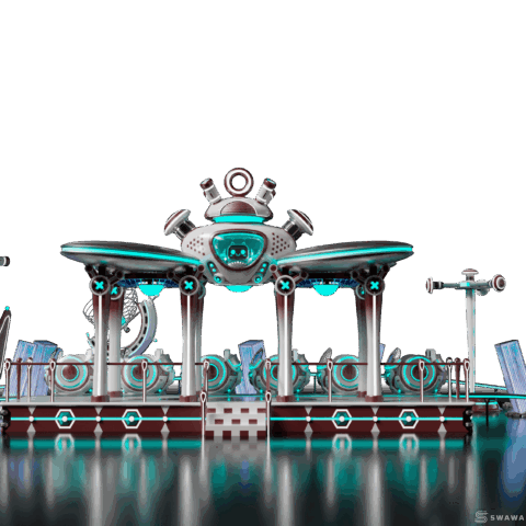 StarCore Agents™ Future Engine Interplanetary Train Ride | 12-Person Amusement Park Ride