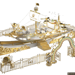 Swawa Poseidon Pirate Ship Ride - Luxury 24-Seat Viking Boat for Theme Parks & Malls | High-ROI