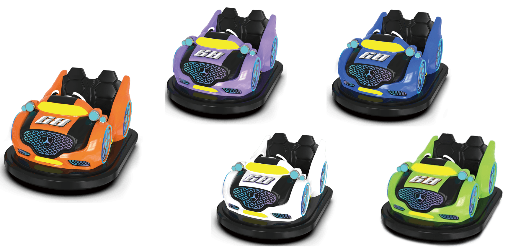 Swawa Maixuan Drift Bumper Car - Futuristic 2-Seater High-Speed Ride for Malls (High ROI)