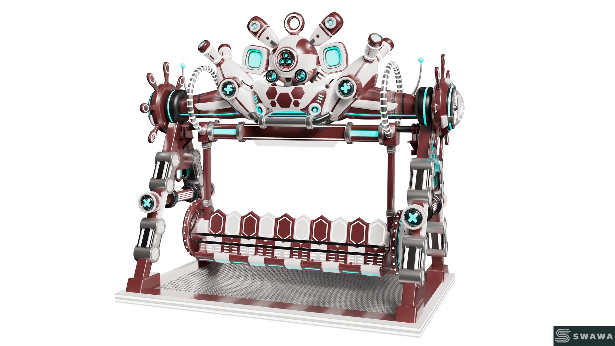 StarCore Agents™ Mecha Style Pendulum Ride | 20-Person Park Amusement Rides For Sale