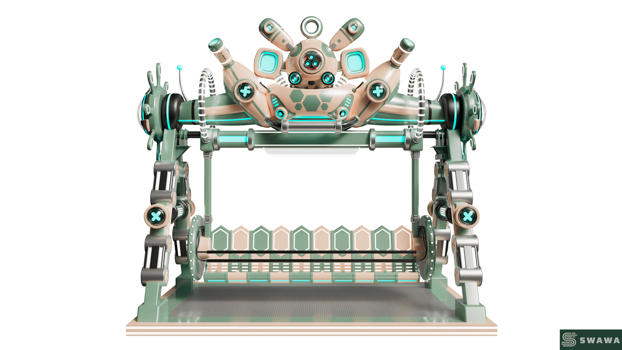 StarCore Agents™ Mecha Style Pendulum Ride | 20-Person Park Amusement Rides For Sale