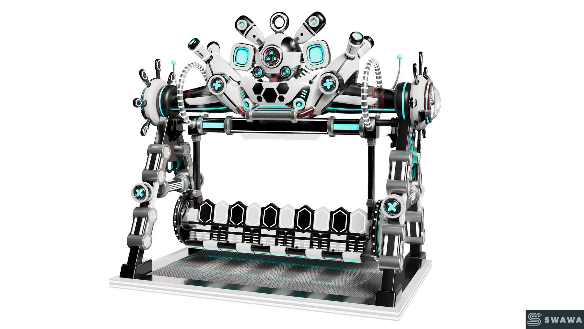 StarCore Agents™ Mecha Style Pendulum Ride | 20-Person Park Amusement Rides For Sale