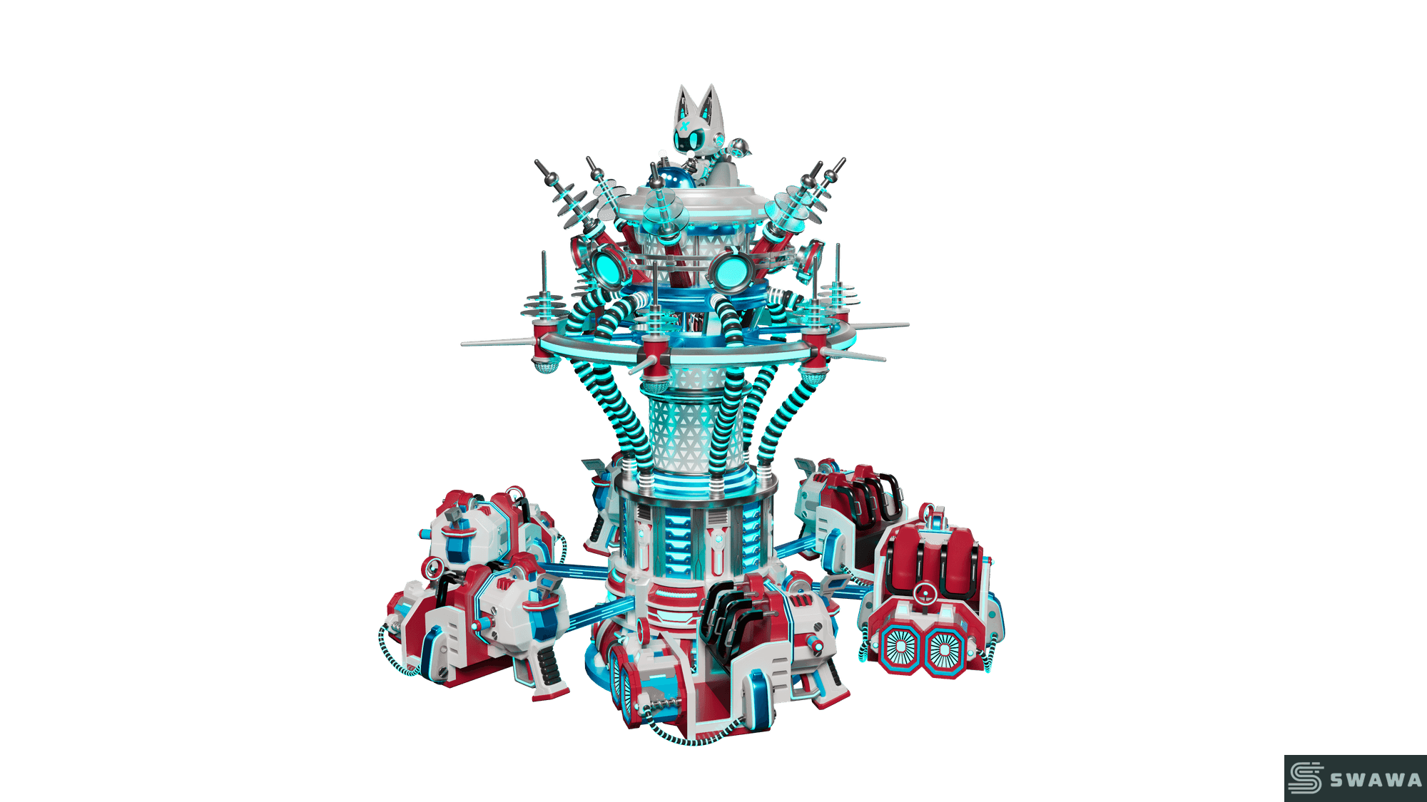 StarCore Agents™ Futuristic Rotating Matrix Ride | 16-Person Thrill Ride