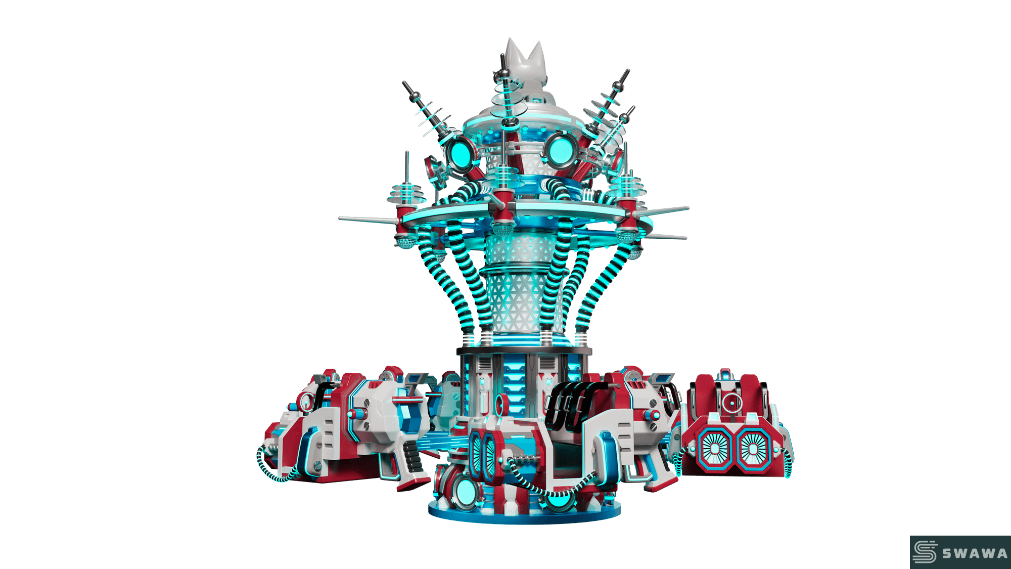 StarCore Agents™ Futuristic Rotating Matrix Ride | 16-Person Thrill Ride