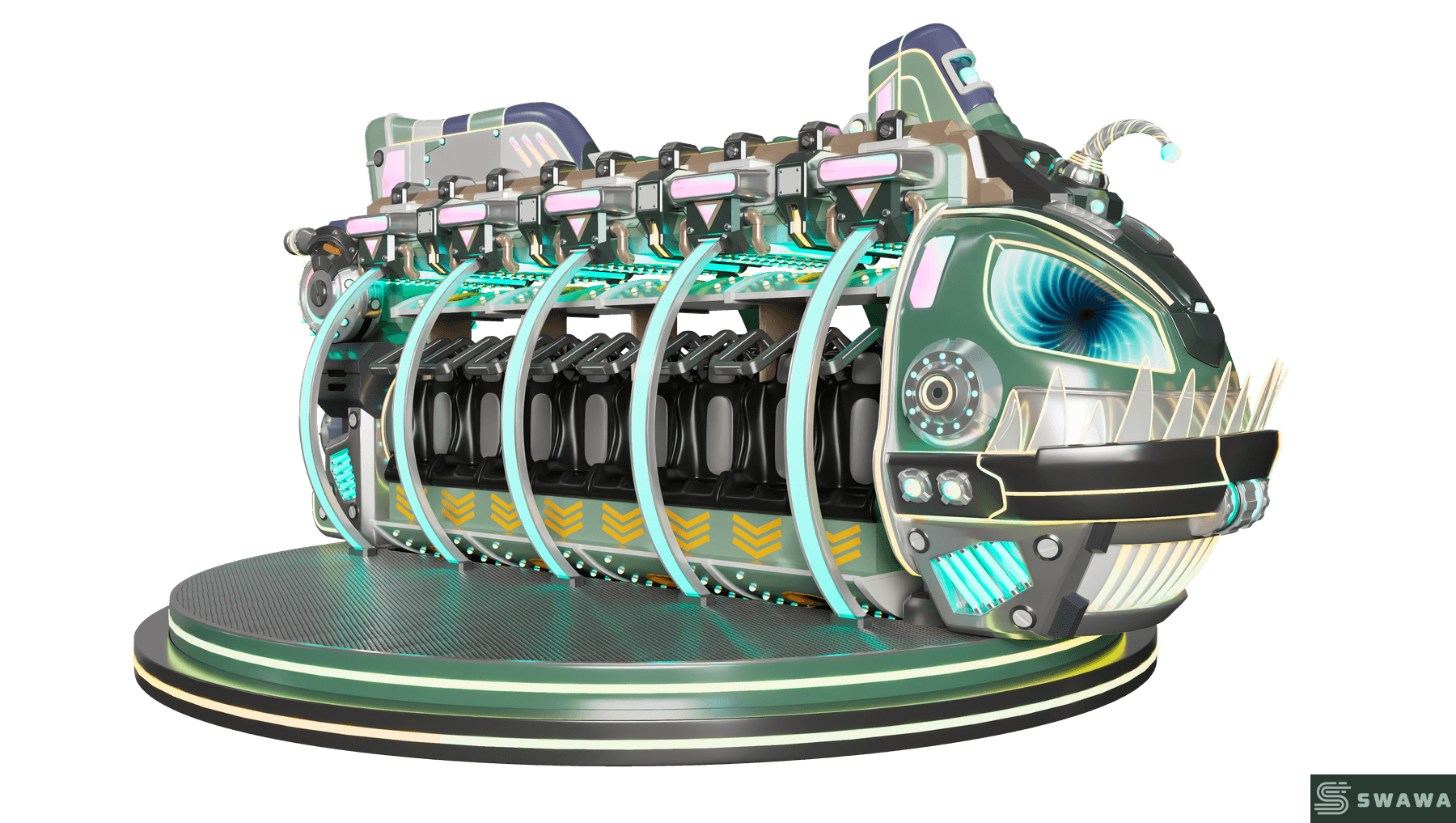 StarCore Agents™ RoboCop Interplanetary Cross Ride | 16-Person Park Amusement Equipment