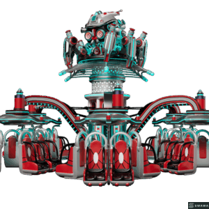 StarCore Agents™ Sci-Fi "Nuclear Crisis" Flying Chair Ride | 36-Seat Swing Ride for Amusement Parks