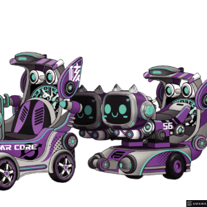 StarCore Agents™ Sci-Fi Themed Electric Trackless Train | Amusement Ride Manufacturer