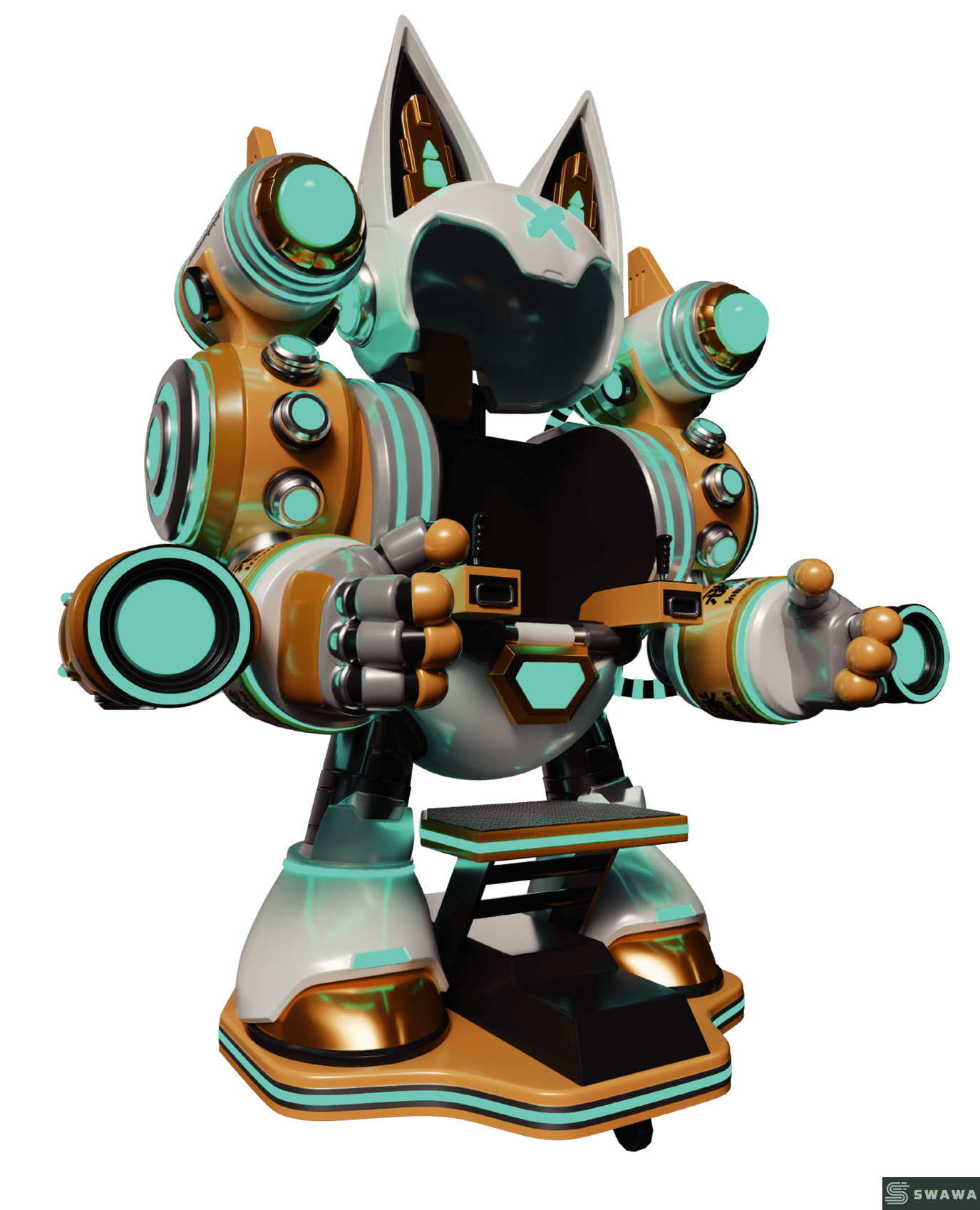 StarCore Agents™ Mecha-Style Cyber-Cat Ride | Amusement Ride Manufacturer