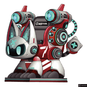 StarCore Agents™ Cyber-Cat Mecha Kiddie Ride | Amusement Ride Manufacturer