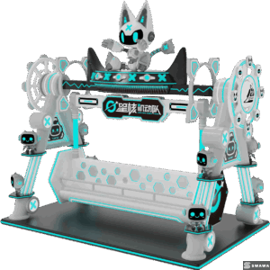 StarCore Agents™ Sci-Fi Themed Amusement Ride | 20-Person Stellar Ripples