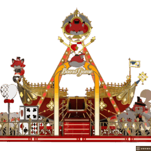 Swawa Magic Poker Themed Pirate Ship Ride - 12 Seats High-ROI Viking Boat for Malls & Parks