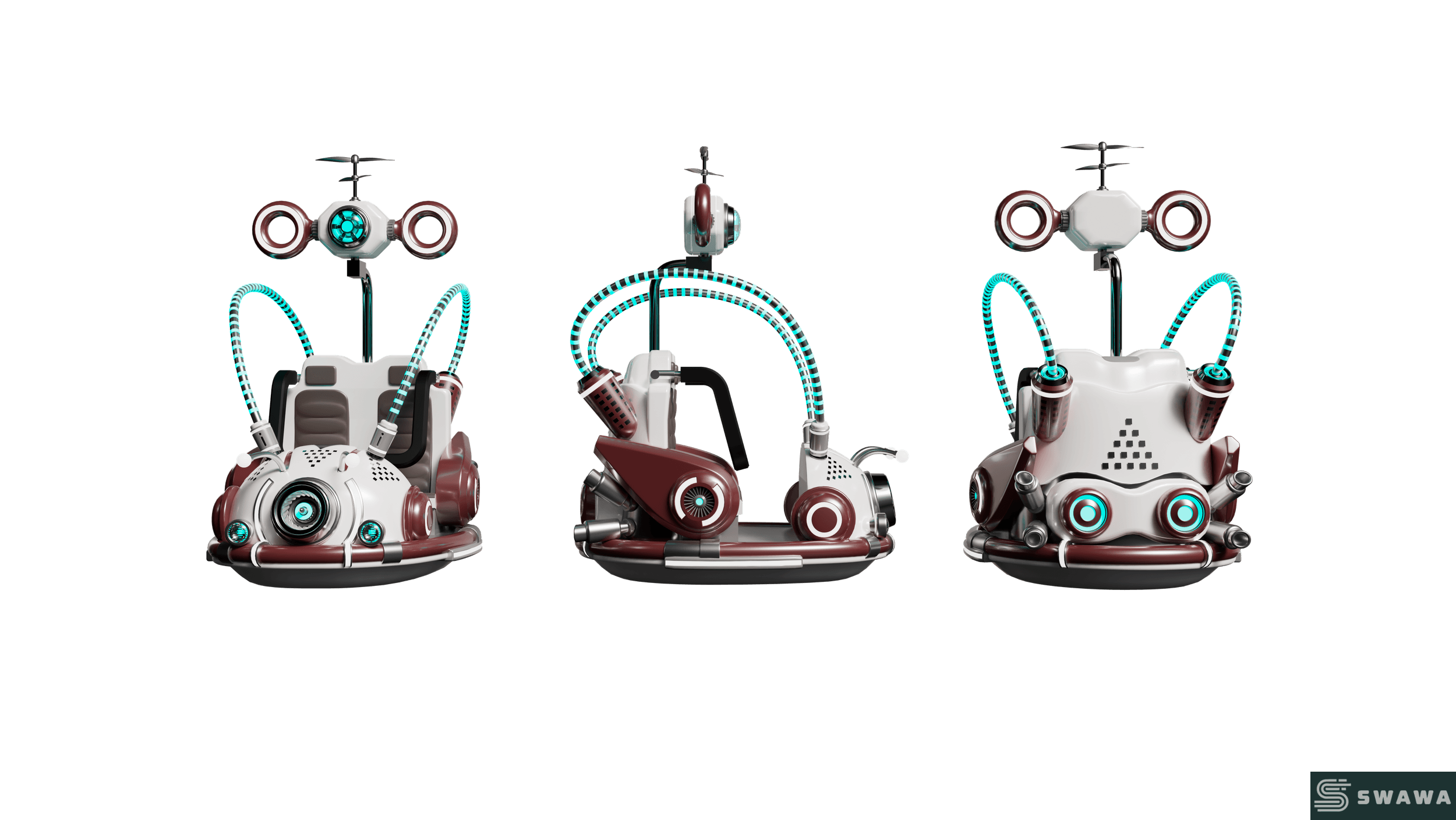 StarCore Agents™ Mecha-Style Quantum Bouncer Ride | 16-Person Outdoor Park Thrill Ride