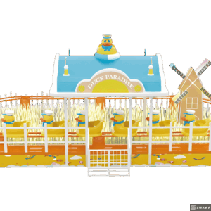 Swawa Moe Duck Land - Adorable Themed Track Ride, High-Traffic Kids Amusement Equipment for Shopping Malls