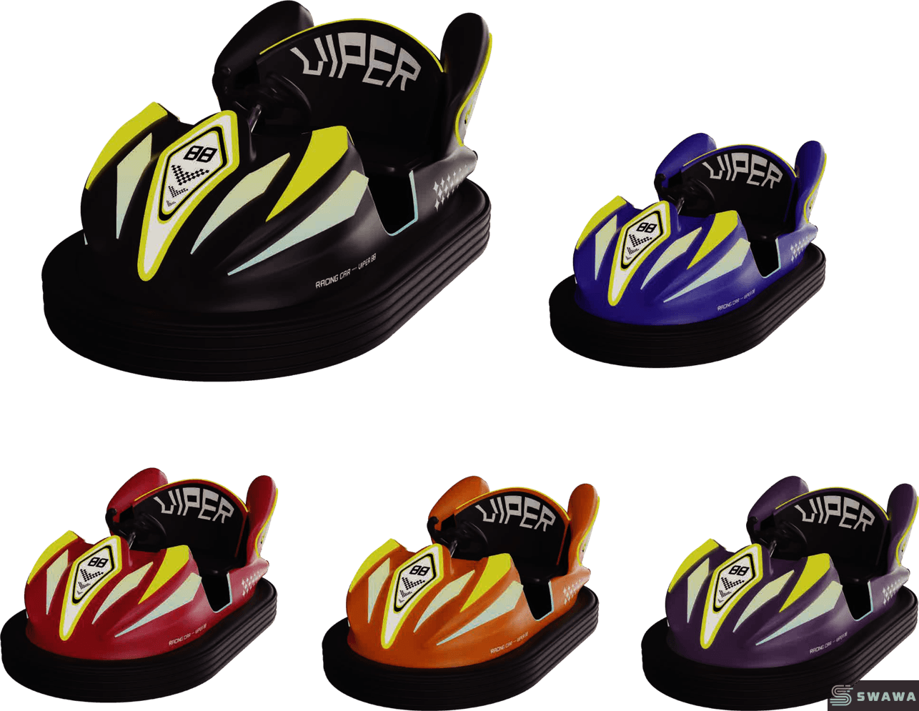 StarCore Agents™ Viper Racing Style Bumper Car (2-Seater, Battery Operated) | Amusement Ride Manufacturer
