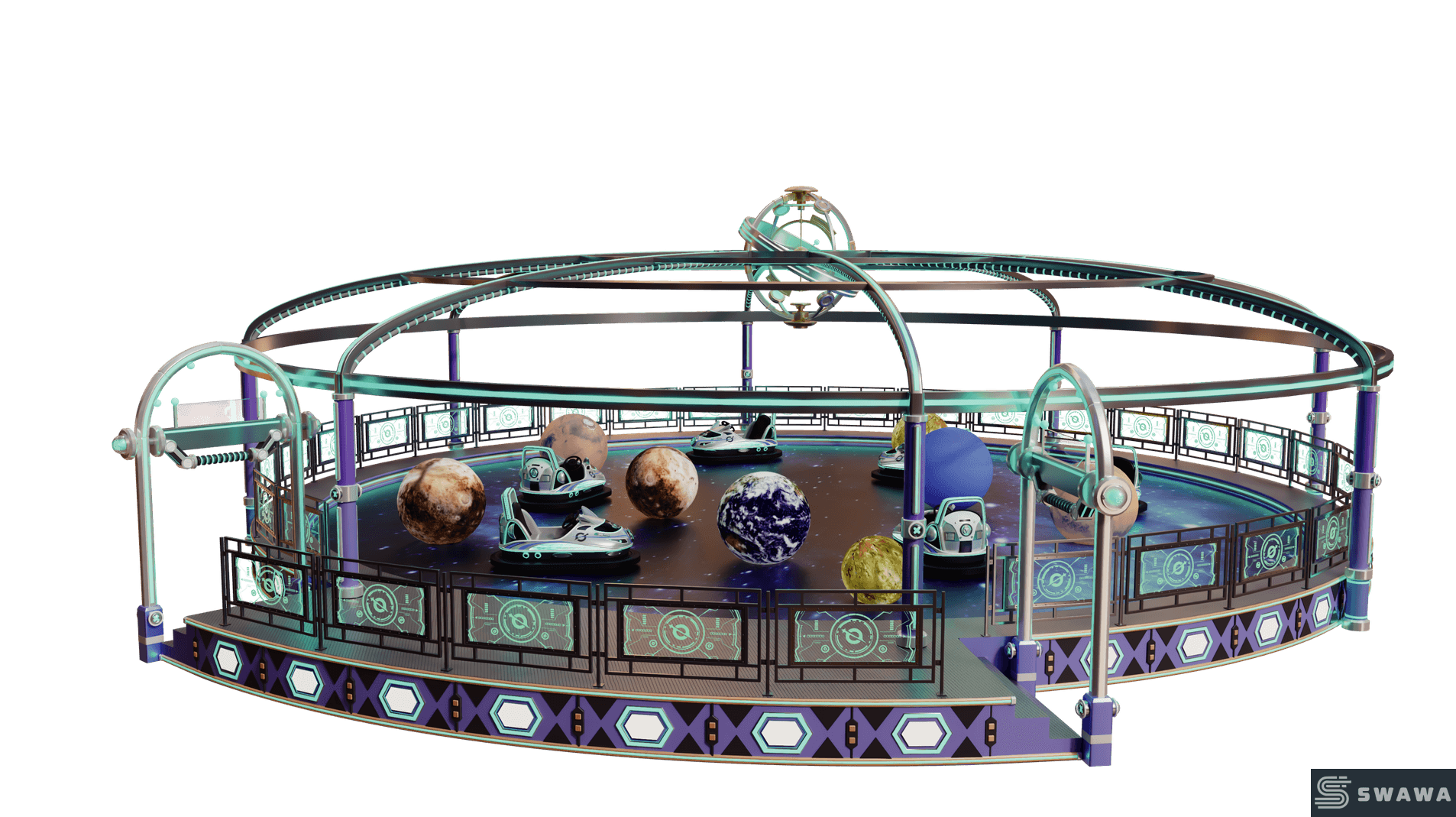 StarCore Agents™ Galaxy Themed Bumper Car | Battery Operated Amusement Ride | Amusement Ride Manufacturer