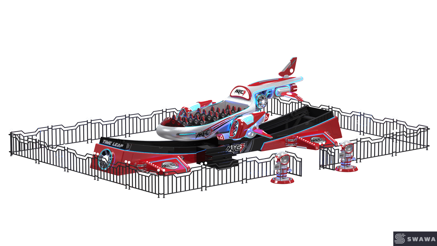 Swawa 星間スペースシャトルライド | 未来的なSFアミューズメント機器 | 公園向けの高ROI＆没入型18人乗り