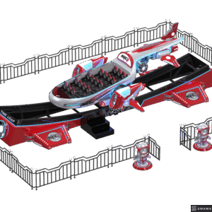 Swawa Interstellar Space Shuttle Ride | Futuristic Sci-Fi Amusement Equipment | High-ROI & Immersive 18-Seater for Parks