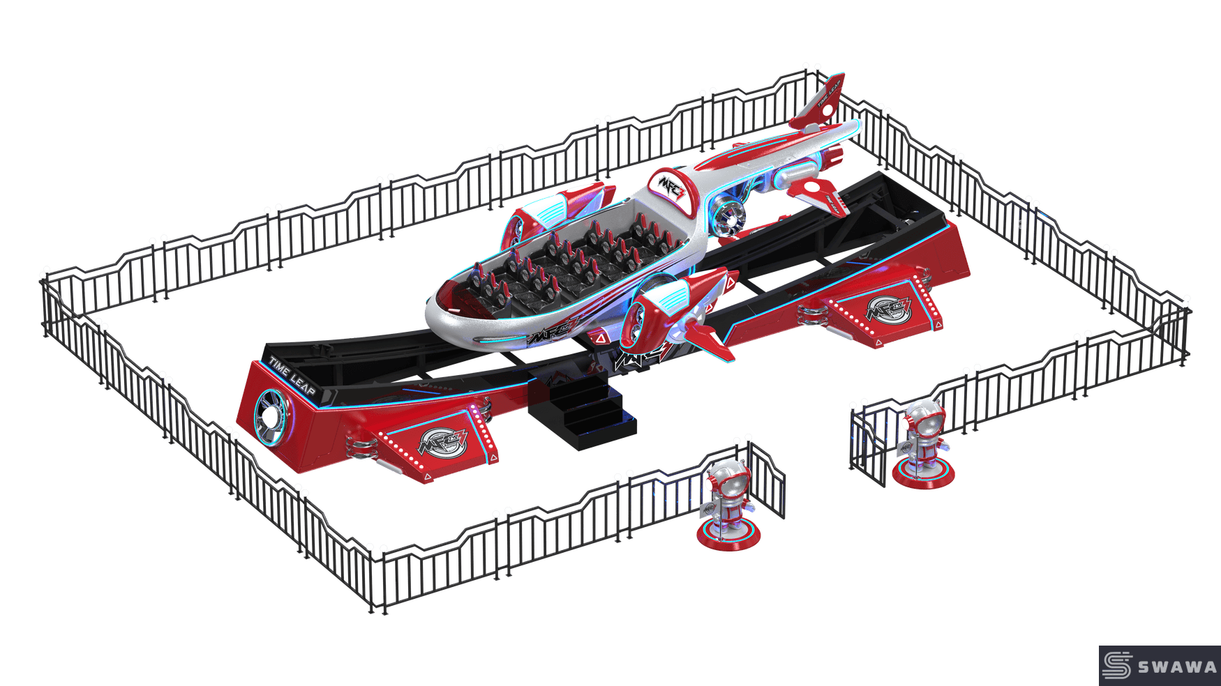 Swawa 星間スペースシャトルライド | 未来的なSFアミューズメント機器 | 公園向けの高ROI＆没入型18人乗り