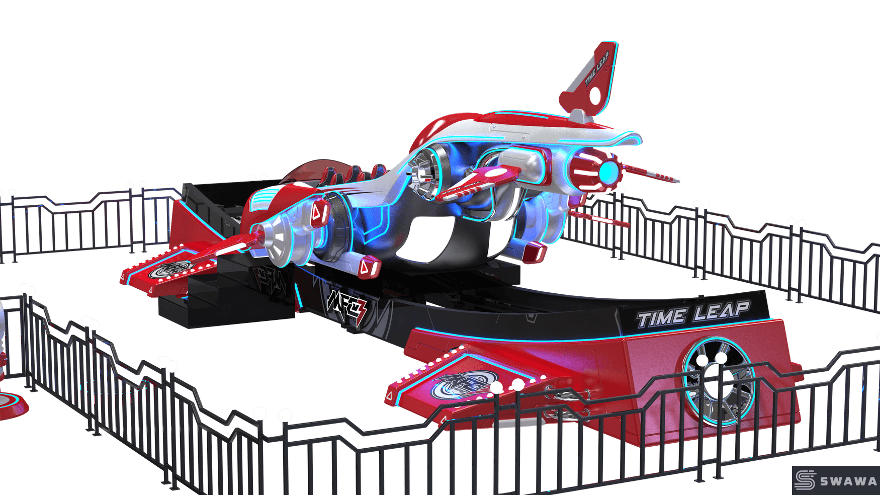 Swawa 星間スペースシャトルライド | 未来的なSFアミューズメント機器 | 公園向けの高ROI＆没入型18人乗り