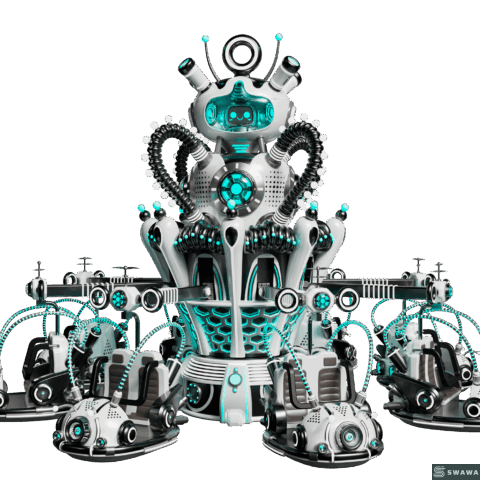 StarCore Agents™ Mecha-Style Quantum Bouncer Ride | 16-Person Outdoor Park Thrill Ride