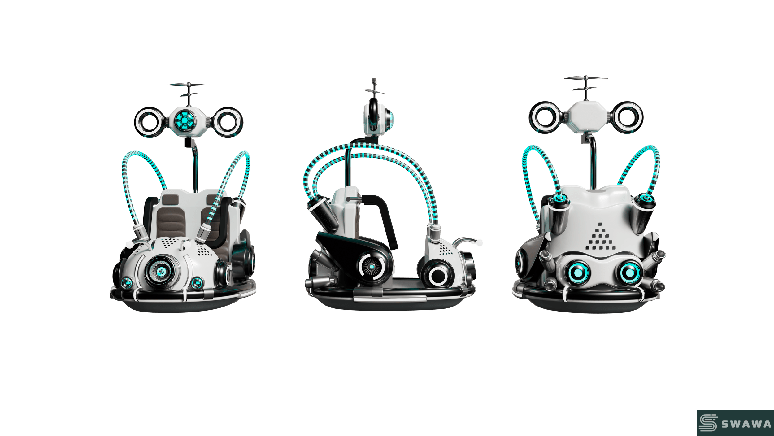 StarCore Agents™ Mecha-Style Quantum Bouncer Ride | 16-Person Outdoor Park Thrill Ride